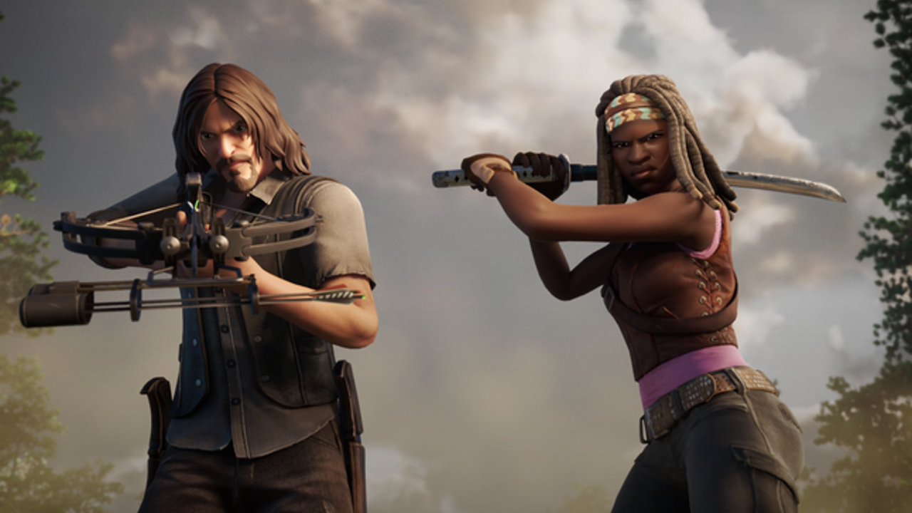Daryl et Michonne de The Walking Dead débarquent dans Fortnite
